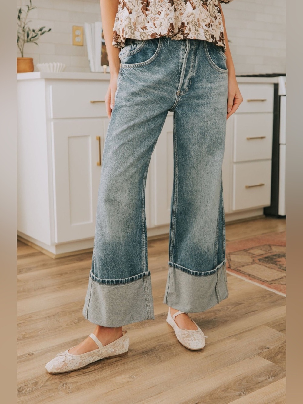 FREE PEOPLE - FINAL COUNTDOWN MID RISE PANTS